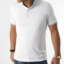 Promo 😀 Polo Manches Courtes 1093 Blanc de Classic Series ✨ -Classic Series Soldes classic series 272211 21Y 1093 BEYAZ B MAVI 20210702T154933 03