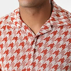 Bon marché 🌟 Ensemble Chemise Manches Courtes Short G21-155T Orange Blanc de Classic Series 🎁 -Classic Series Soldes classic series 272813 G21 155T KIREMIT 20210712T161820 03