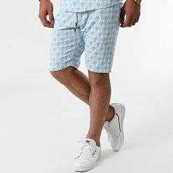 Budget 🤩 Ensemble Chemise Manches Courtes Short G21-155T Bleu Ciel Blanc de Classic Series 👏 -Classic Series Soldes classic series 272816 G21 155T MAVI 20210712T161947 05