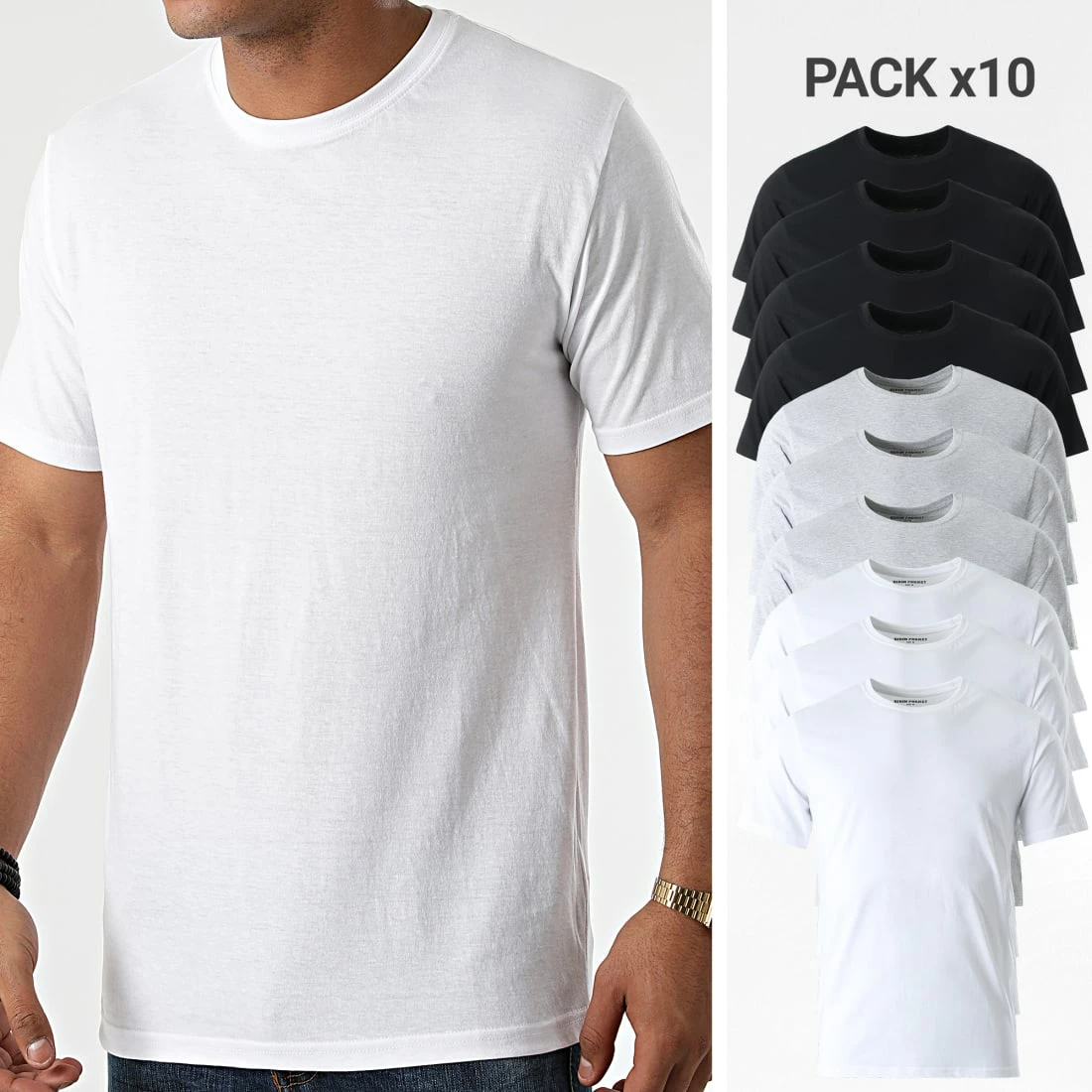 Les meilleures critiques de 😀 Lot De 10 Tee 👕 Shirts DP10 Noir Blanc Gris Chiné de Classic Series 🌟 3 Les meilleures critiques de 😀 Lot De 10 Tee 👕 Shirts DP10 Noir Blanc Gris Chiné de Classic Series 🌟