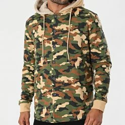 Tout neuf 🥰 Veste A Capuche DP Kai Vert Kaki Beige Camouflage de Classic Series 🔥