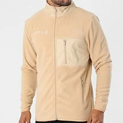 Vente flash 😀 Veste Zippée Polaire DP Fleece Beige de Classic Series 🔥