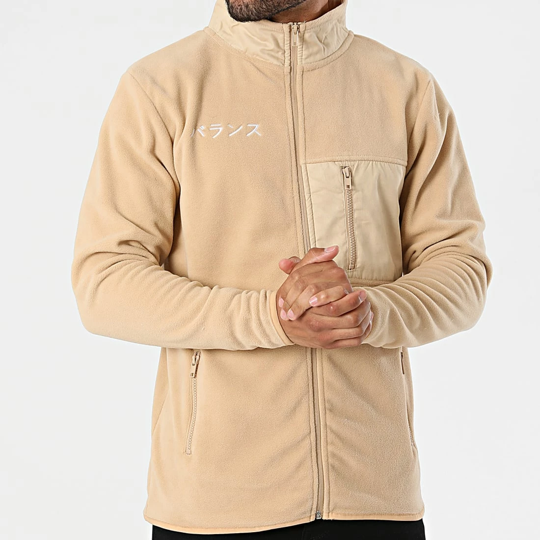 Vente flash 😀 Veste Zippée Polaire DP Fleece Beige de Classic Series 🔥 5 Vente flash 😀 Veste Zippée Polaire DP Fleece Beige de Classic Series 🔥 – Image 3