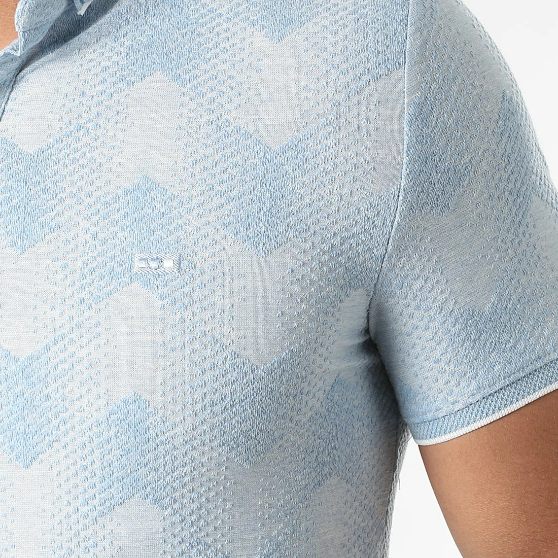 Coupon 🌟 Polo Manches Courtes 21Y-1094 Bleu Ciel Chiné de Classic Series 🤩 4 Coupon 🌟 Polo Manches Courtes 21Y-1094 Bleu Ciel Chiné de Classic Series 🤩 – Image 2