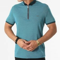 Coupon 🌟 Polo Manches Courtes 21Y-1118 Bleu Noir Chiné de Classic Series ✔️ -Classic Series Soldes classic series 275012 21Y 1118 PETROL 20210720T164026 03