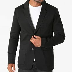 Meilleur prix 🌟 Veste Blazer Ponte DP120006 Noir de Classic Series 👍 -Classic Series Soldes classic series 278295 DP120006 BLACK 20210810T154621 03