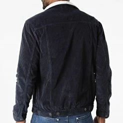 Tout neuf 🎉 Veste Col Mouton Corduroy JIB-DP-AW20-046 Bleu Marine de Classic Series 🎁 -Classic Series Soldes classic series 278325 JIB DP AW20 046 NAVY 20210810T151620 04