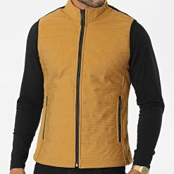 Promo ⌛ Veste Zippée Sans Manches 2000 Jaune Moutarde de Classic Series 😀 -Classic Series Soldes classic series 283065 20K 2000 HARDAL 20210908T163735 03