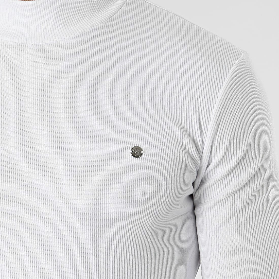 Bon marché 🥰 Sweat Col Cheminée 2007 Blanc de Classic Series 👍 4 Bon marché 🥰 Sweat Col Cheminée 2007 Blanc de Classic Series 👍 – Image 2