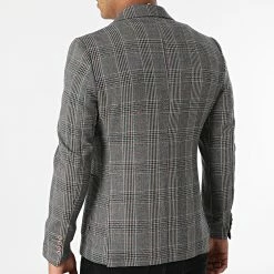 Meilleure vente 😍 Veste A Carreaux 20433 Bleu Marine Chiné de Classic Series 🎉 -Classic Series Soldes classic series 283155 20433 1 20210913T152934 04