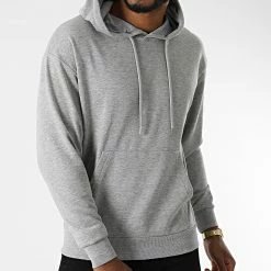Vente flash 😉 Sweat Capuche SW447 Gris Chiné de Classic Series 😀 -Classic Series Soldes classic series 283661 SW447 GRI 20210914T155104 03