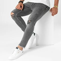 Bon marché ❤️ Jean Slim 7580 Gris Anthracite de Classic Series ✨ -Classic Series Soldes classic series 283707 7580 GRI 20210913T151934 03