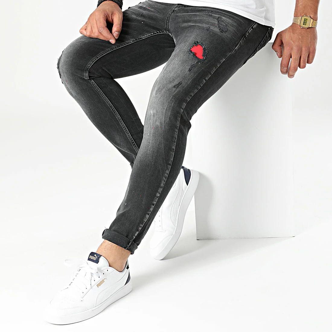 Meilleure vente 😀 Jean Skinny 3526 Gris Anthracite de Classic Series 😀 5 Meilleure vente 😀 Jean Skinny 3526 Gris Anthracite de Classic Series 😀 – Image 3