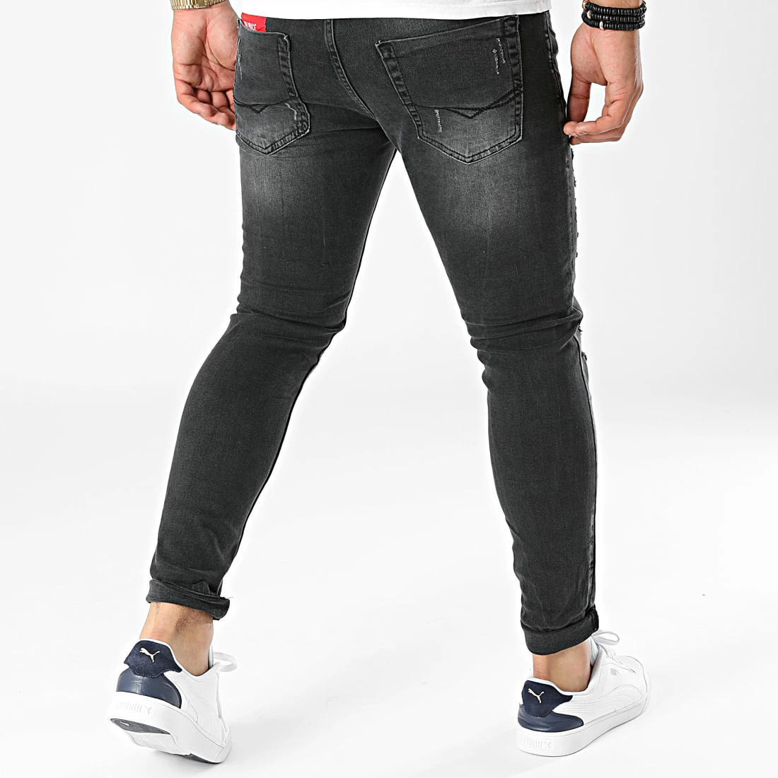 Meilleure vente 😀 Jean Skinny 3526 Gris Anthracite de Classic Series 😀 6 Meilleure vente 😀 Jean Skinny 3526 Gris Anthracite de Classic Series 😀 – Image 4