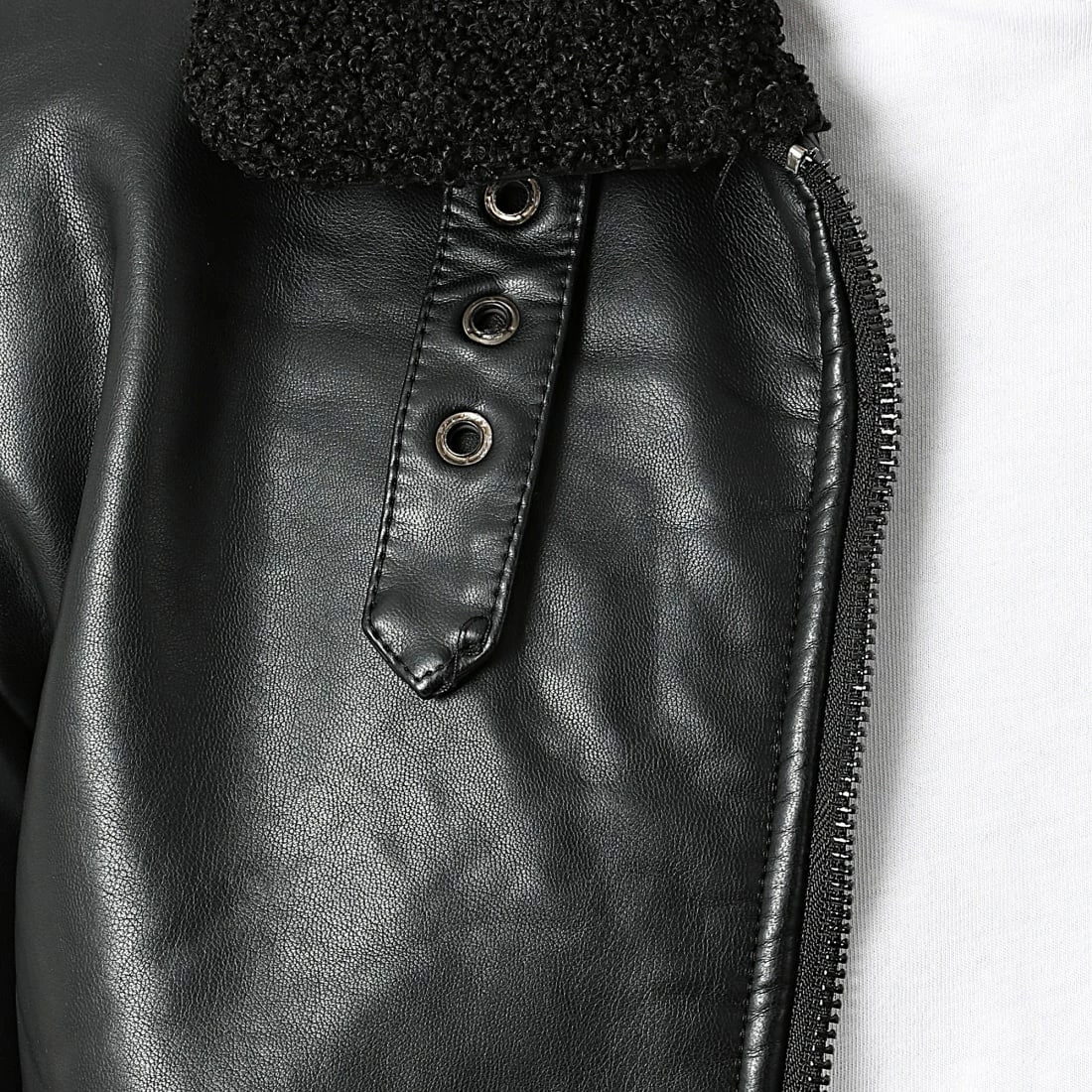 Promo ✔️ Blouson Col Mouton LP9638 Noir de Classic Series 🔥 4 Promo ✔️ Blouson Col Mouton LP9638 Noir de Classic Series 🔥 – Image 2