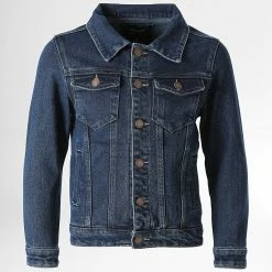 Coupon 🎁 Veste Jean Enfant YJ-76 Bleu Denim de Classic Series 👍