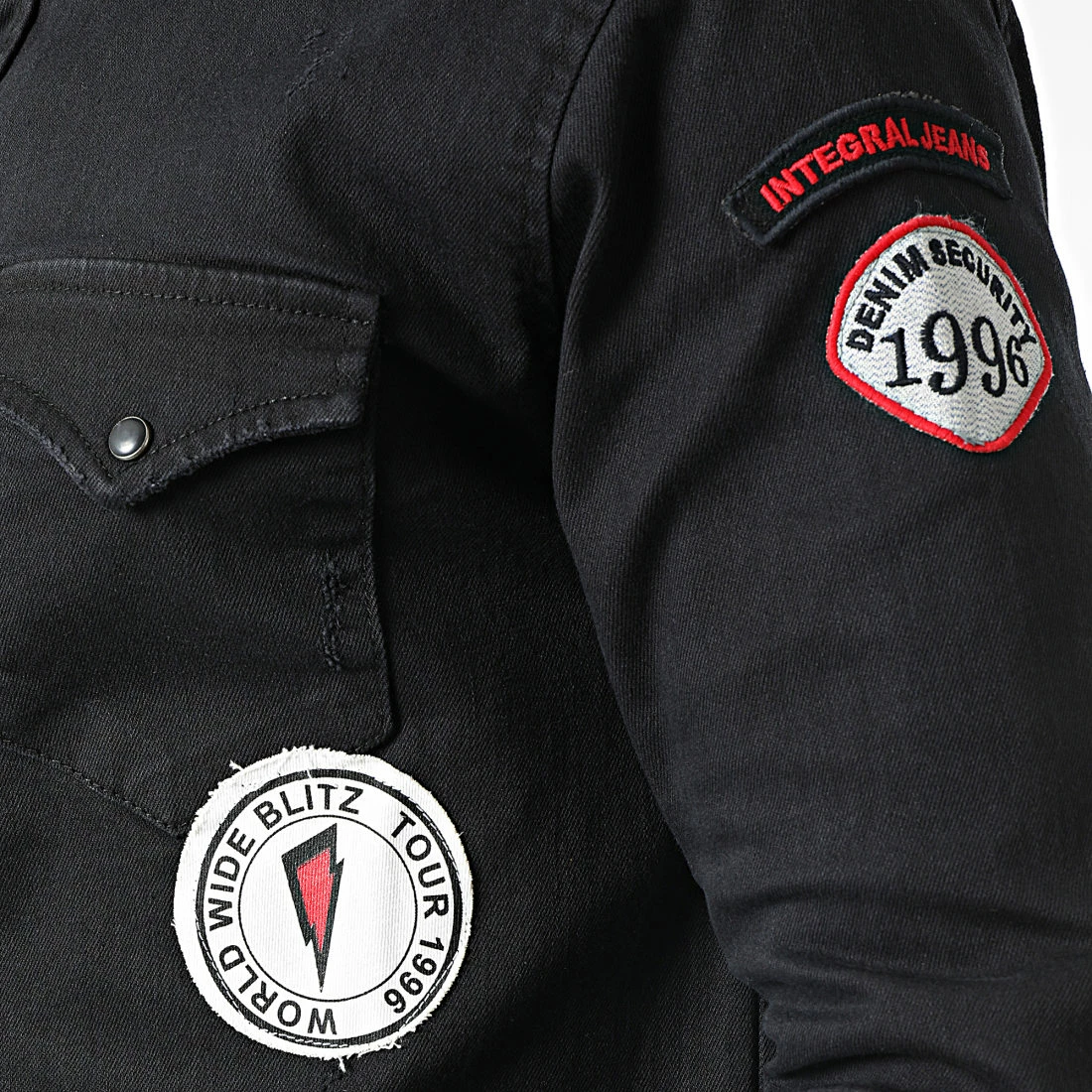 Tout neuf 🎁 Chemise Jean Manches Longues G-146 Noir de Classic Series 🎁 4 Tout neuf 🎁 Chemise Jean Manches Longues G-146 Noir de Classic Series 🎁 – Image 2