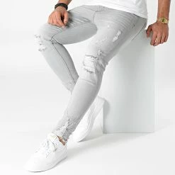 Tout neuf 🛒 Jean Skinny DHZ-3039 Gris de Classic Series 🧨 -Classic Series Soldes classic series 286203 DHZ 3039 34 GREY 20210930T152126 03
