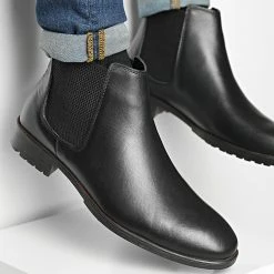Budget 😍 Chelsea 🥾 Boots DR-81 Noir de Classic Series 🔔