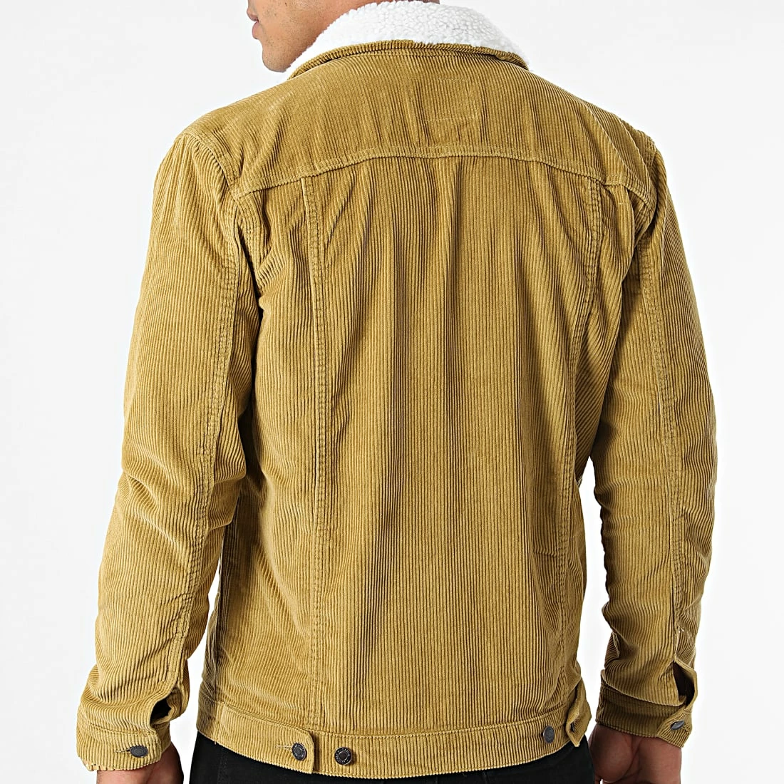 Tout neuf 🌟 Veste Velours Col Mouton Corduroy Teddy Kaki Clair de Classic Series 🌟 6 Tout neuf 🌟 Veste Velours Col Mouton Corduroy Teddy Kaki Clair de Classic Series 🌟 – Image 4