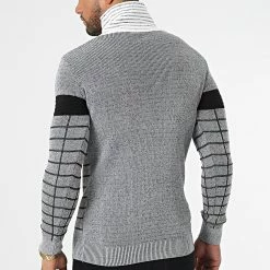 Bon marché ✔️ Pull Col Amplified 2124 Noir Blanc de Classic Series 🎉 9 Bon marché ✔️ Pull Col Amplified 2124 Noir Blanc de Classic Series 🎉 -Classic Series Soldes classic series 287849 I 2124 LIGHT GREY 20211011T160007 04