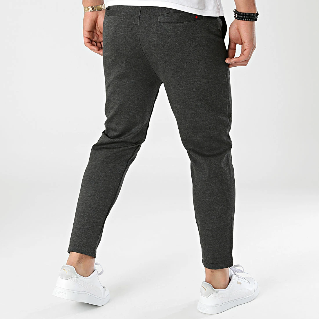Promo ✨ Pantalon Jogging DP7030 Gris Anthracite Chiné de Classic Series ❤️ 6 Promo ✨ Pantalon Jogging DP7030 Gris Anthracite Chiné de Classic Series ❤️ – Image 4