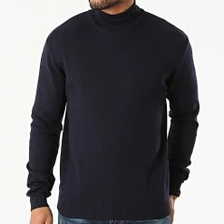 Remise 🛒 Pull Col Roulé 7095 Bleu Marine de Classic Series ⭐ -Classic Series Soldes classic series 290014 7095 LACIVERT 20211028T162716 03