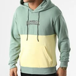 De gros ✔️ Sweat Capuche 55-29 Jaune Vert de Classic Series 👍