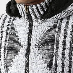 Budget 🧨 Gilet Zippé Capuche 1021 Blanc Noir Chiné de Classic Series ✔️ 7 Budget 🧨 Gilet Zippé Capuche 1021 Blanc Noir Chiné de Classic Series ✔️ -Classic Series Soldes classic series 291231 1021 WHITE BLACK 20211111T160746 02