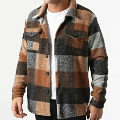 Promo 🔥 Surchemise A Carreaux H60054J4451010A1 Marron Gris Noir de Classic Series ⌛