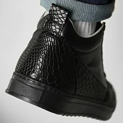 Grosses soldes 🔥 Baskets SRHT 101B Black Croco de Classic Series 🔥 -Classic Series Soldes classic series 292143 SRHT 101B CROCO BLK 20211118T152238 04