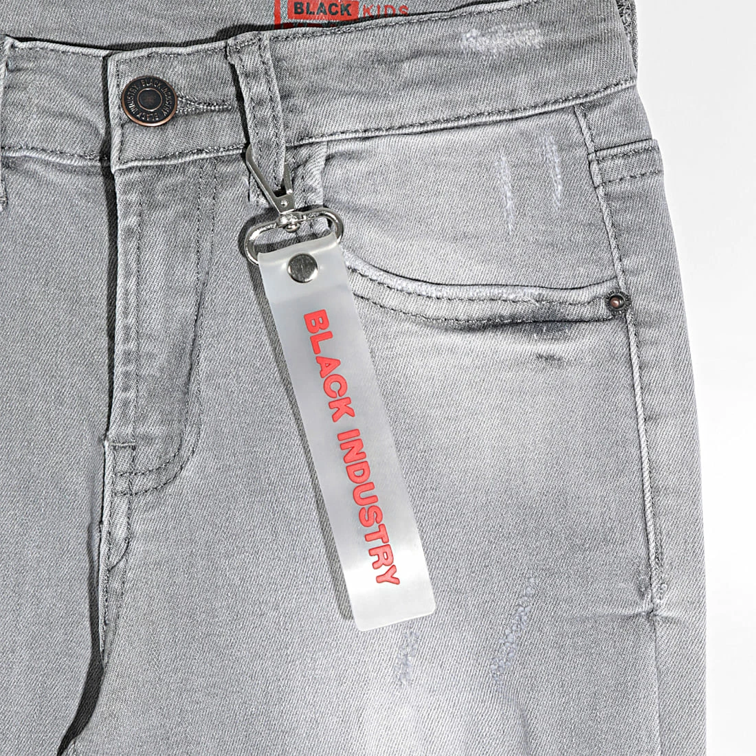 Acheter 👍 Jean Skinny Enfant 1008 Gris de Classic Series 😀 4 Acheter 👍 Jean Skinny Enfant 1008 Gris de Classic Series 😀 – Image 2
