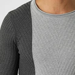 Meilleur prix 👏 Pull 2572 Blanc Gris Anthracite Gris Clair de Classic Series 🎁 -Classic Series Soldes classic series 292769 2572 GRIS 20211126T164052 02