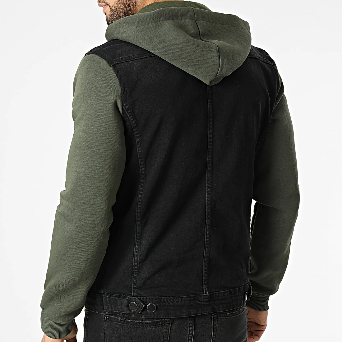 Tout neuf 💯 Veste Jean Capuche 1949 Noir Vert Kaki de Classic Series ⭐ 6 Tout neuf 💯 Veste Jean Capuche 1949 Noir Vert Kaki de Classic Series ⭐ – Image 4