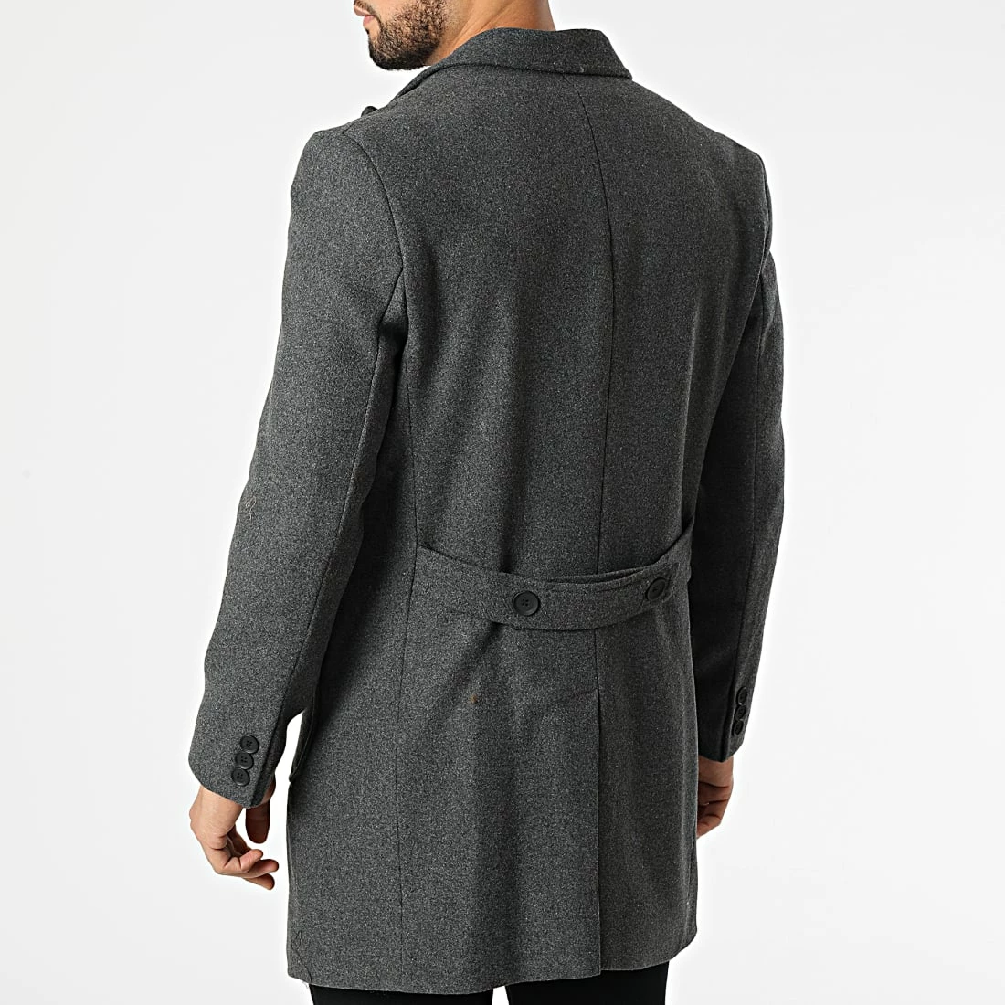 Bon marché 🤩 Manteau A2IY6108 Gris Anthracite Chiné de Classic Series ✨ 6 Bon marché 🤩 Manteau A2IY6108 Gris Anthracite Chiné de Classic Series ✨ – Image 4