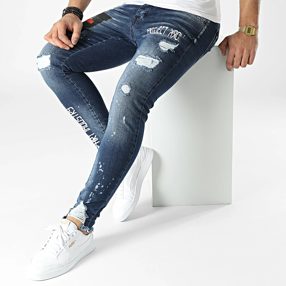 Meilleur prix 🔥 Jean Skinny DHZ-3624 Bleu Denim de Classic Series 😀 5 Meilleur prix 🔥 Jean Skinny DHZ-3624 Bleu Denim de Classic Series 😀 – Image 3