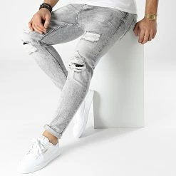 Remise 🌟 Jean Skinny DHZ-3572-2 Gris de Classic Series ⌛ -Classic Series Soldes classic series 294961 DHZ 3485 2 FUME 20211210T145529 03