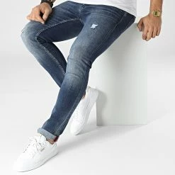De gros 🧨 Jean Slim 7694 Bleu Denim de Classic Series ❤️ -Classic Series Soldes classic series 295503 7694 BLUE 20211217T150100 03