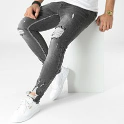 Meilleur prix 👍 Jean Skinny 3660 Gris Anthracite de Classic Series 😀 8 Meilleur prix 👍 Jean Skinny 3660 Gris Anthracite de Classic Series 😀 -Classic Series Soldes classic series 295510 DHZ 3660 1 FUME 20211217T150932 03