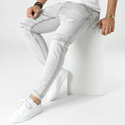 Offres 🌟 Jean Skinny 3638 Gris Clair de Classic Series 🥰 -Classic Series Soldes classic series 295546 DHZ 3638 2 FUME 20211217T151057 03
