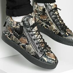 Promo ✨ Baskets NAC-06 Snake Marron de Classic Series ⭐