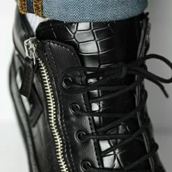 Les meilleures critiques de 🤩 Baskets NAC-06 Croco Noir de Classic Series 💯 -Classic Series Soldes classic series 298479 NAC 06 CROCO BLK 01 20220125T161908 03