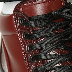 Promo 🧨 Baskets SHRT 101B Croco Bordeaux de Classic Series ⭐ -Classic Series Soldes classic series 298482 SRHT 101B CROCO BURGUNDY 05 20220125T162419 03