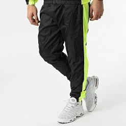 Vente flash 🎉 Ensemble De Survetement KS-01037 Noir Jaune Fluo de Classic Series 💯 -Classic Series Soldes classic series 299769 KS 01037 BLACK FLU 20220128T152636 04