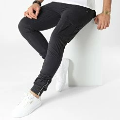 Promo 🛒 Jogger Pant HX-7808 Bleu Marine de Classic Series 🔥 -Classic Series Soldes classic series 299798 HX 7808 BLUE 20220126T143250 03