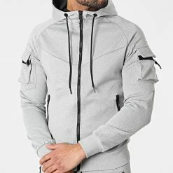 Promo 👍 Ensemble Jogging T-867 Gris Chiné de Classic Series 🌟 -Classic Series Soldes classic series 299918 T 867 GREY 20220127T155302 03