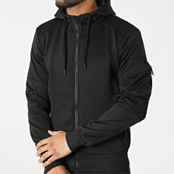 Promo 👏 Ensemble Jogging FF-570 Noir de Classic Series 👍 -Classic Series Soldes classic series 299928 FF 570 BLACK 20220127T154934 03