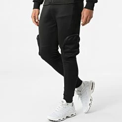 Promo 👏 Ensemble Jogging FF-570 Noir de Classic Series 👍 -Classic Series Soldes classic series 299928 FF 570 BLACK 20220127T154935 04