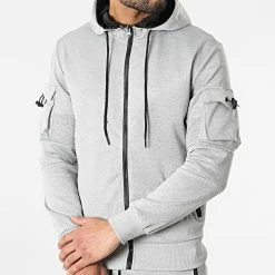 Top 10 👏 Ensemble Jogging T-866 Gris Chiné de Classic Series 🥰 -Classic Series Soldes classic series 299952 T 866 LIGTH GREY 20220127T155219 03