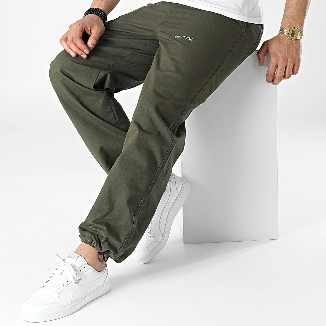 Nouveau 🔔 Jogger Pant Mili Vert Kaki de Classic Series ⭐ 5 Nouveau 🔔 Jogger Pant Mili Vert Kaki de Classic Series ⭐ – Image 3